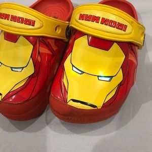 crocs iron man light up